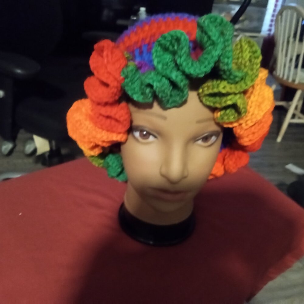 Crochet Ruffle Hat